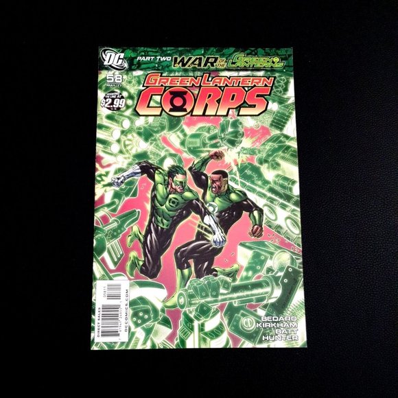 DC Comics Green Lantern Corps 58 May 2011 Bedard Kirkham Batt Hunter War Part 2 - Picture 1 of 10